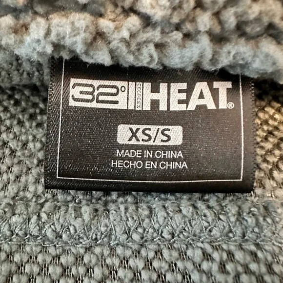 32 Degrees Teddy Bear Fleece Sherpa Button Oversized Shirt - Picture 4 of 9